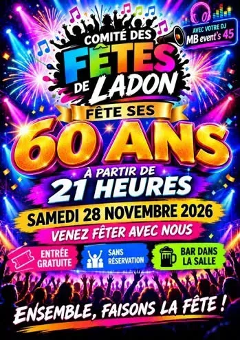 Fête des 60 ans - Comité des fêtes