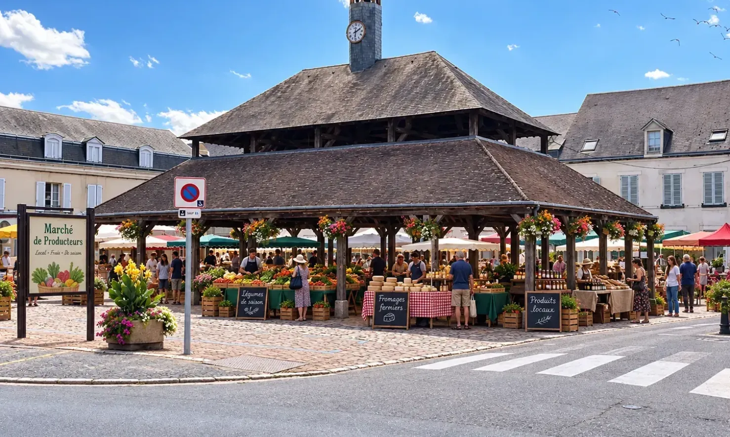 La marché Place de la Halle